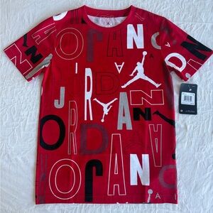 Jordan Kids Graphic T-Shirt | Red | Size M (10–12 yrs)